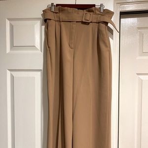 High waisted belted trouser